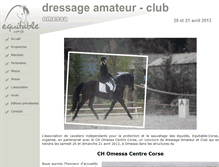 Tablet Screenshot of dressage.equitable-corse.com